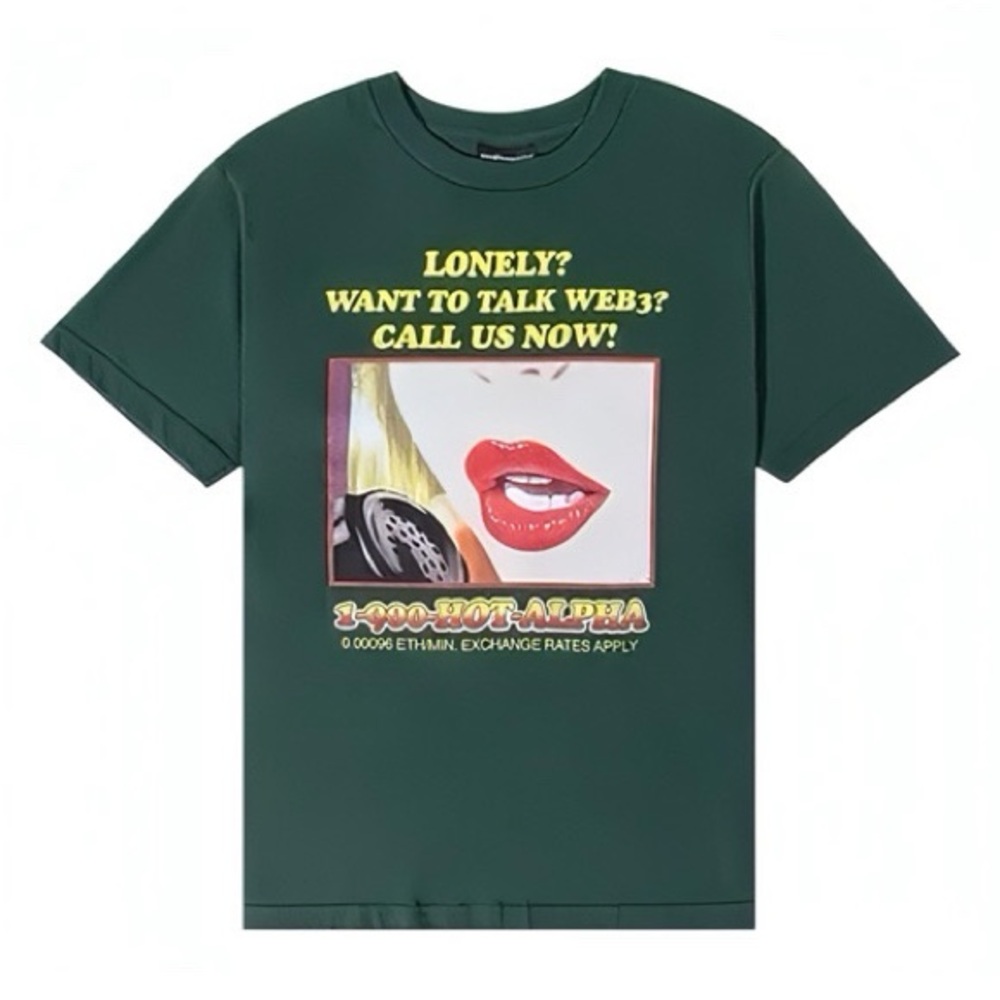 The Hundreds Lonely Hot-Alpha Web3 T-Shirt ‘22 NYC Pop-up Very Rare XL